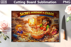 Funny Kitchen Cutting Board Bundle | Kitchen Chaos Scenes Product Image 9