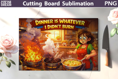 Funny Kitchen Cutting Board Bundle | Kitchen Chaos Scenes Product Image 18