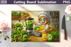 Funny Kitchen Cutting Board Bundle | Kitchen Chaos Scenes Product Image 22