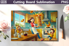 Funny Kitchen Cutting Board Bundle | Kitchen Chaos Scenes Product Image 24