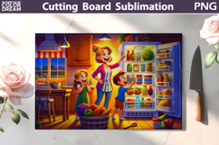 Funny Kitchen Cutting Board Bundle | Kitchen Chaos Scenes Product Image 27