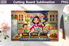 Funny Kitchen Cutting Board Bundle | Kitchen Chaos Scenes Product Image 28