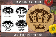 Funny Kitchen Humor SVG Hungry animal design