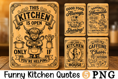 Funny Kitchen Quotes SVG Cutting Board Product Image 1