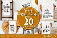 FUNNY KITCHEN SAYINGS CUT FILES BEING USED AS KITCHEN TOWELS PRINT