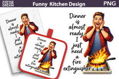 Funny Kitchen Quote Design | Sarcastic Kitchen Sublimation Product Image 1