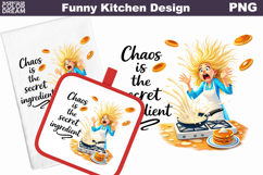 Funny Kitchen Quote Design | Sarcastic Kitchen Sublimation Product Image 1