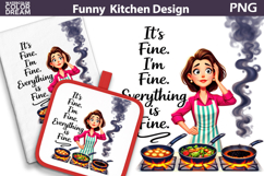 Funny Kitchen Quote Design | Sarcastic Kitchen Sublimation Product Image 1