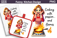 Funny Kitchen Quote Design | Sarcastic Kitchen Sublimation Product Image 1