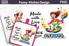 Funny Kitchen Quote Design | Sarcastic Kitchen Sublimation Product Image 1
