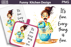 Funny Kitchen Quote Design | Sarcastic Kitchen Sublimation Product Image 1