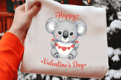 Funny Koala Valentine Clipart PNG Product Image 2
