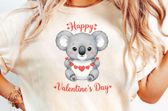 Funny Koala Valentine Clipart PNG Product Image 3