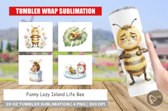 Lazy Island Life Bee Tumbler Product Image 1