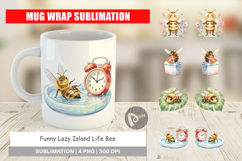 Lazy Island Life Bee Mug Wrap Product Image 1