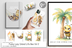 Lazy Island Life Bee Digital Paper Product Image 1