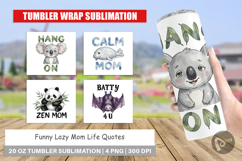 Funny Lazy Mom Life Tumbler Product Image 1