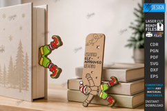 Funny Bookmark Laser Cut | Page Marker | Engraved | Elf SVG Product Image 1