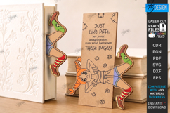 Funny Bookmark Laser Cut | Page Marker | Engraved | Pippi Product Image 1
