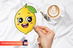 Funny Lemon Sticker, Funny Fruit Sticker, Summer Lemon Product Image 1