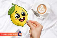 Funny Lemon Sticker, Funny Fruit Sticker, Summer Lemon Product Image 1