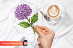 Funny Lilac Flower Sticker, Cute Flower Decoration Art Product Image 1