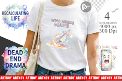 Lost And Confused Quotes Sublimation Product Image 1