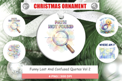 Lost And Confused Quotes Ornament Product Image 1