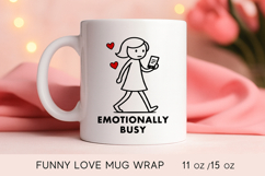 valentines day mug, love mug wrap, anti valentine mug Product Image 1