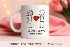 valentines day mug, love mug wrap, anti valentine mug, Product Image 1