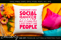 Sarcastic Mental Health SVG Funny Anxiety T-shirt Mug Design Product Image 8