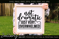 Funny Mental Health SVG Sarcastic Anxiety T-shirt Mug Design Product Image 2