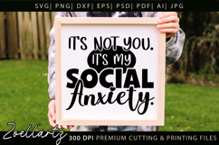 Sarcastic Mental Health SVG Funny Anxiety T-shirt Mug Design Product Image 5