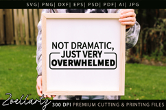 Funny Mental Health SVG Sarcastic Anxiety T-shirt Mug Design Product Image 5