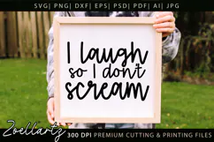 Funny Mental Health SVG Sarcastic Anxiety T-shirt Mug Design Product Image 2