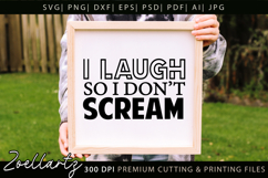 Funny Mental Health SVG Sarcastic Anxiety T-shirt Mug Design Product Image 3