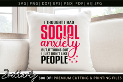 Sarcastic Mental Health SVG Funny Anxiety T-shirt Mug Design Product Image 5