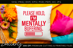 Mental Health Awareness SVG Funny Sarcastic Anxiety T-shirt Product Image 3