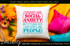 Sarcastic Mental Health SVG Funny Anxiety T-shirt Mug Design Product Image 8