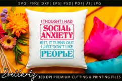 Sarcastic Mental Health SVG Funny Anxiety T-shirt Mug Design Product Image 8