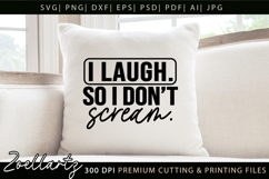 Funny Mental Health SVG Sarcastic Anxiety T-shirt Mug Design Product Image 2