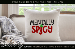Funny Mental Health SVG Sarcastic Anxiety T-shirt Mug Design Product Image 3