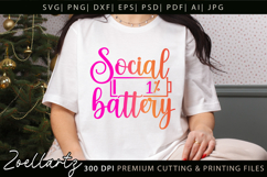 Funny Mental Health SVG Sarcastic Anxiety T-shirt Mug Design Product Image 3