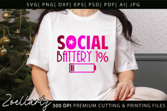 Funny Mental Health SVG Sarcastic Anxiety T-shirt Mug Design Product Image 4