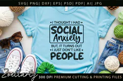 Sarcastic Mental Health SVG Funny Anxiety T-shirt Mug Design Product Image 6