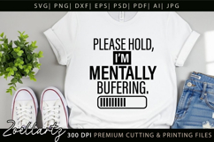 Mental Health Awareness SVG Funny Sarcastic Anxiety T-shirt Product Image 4