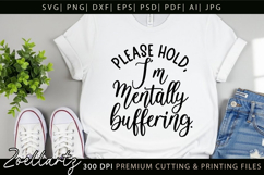 Funny Mental Health SVG Sarcastic Anxiety T-shirt Mug Design Product Image 6