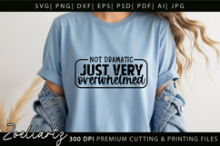 Funny Mental Health SVG Sarcastic Anxiety T-shirt Mug Design Product Image 2