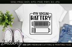 Mental Health Awareness SVG Funny Sarcastic Anxiety T-shirt Product Image 9