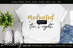 Funny Mental Health SVG Sarcastic Anxiety T-shirt Mug Design Product Image 3